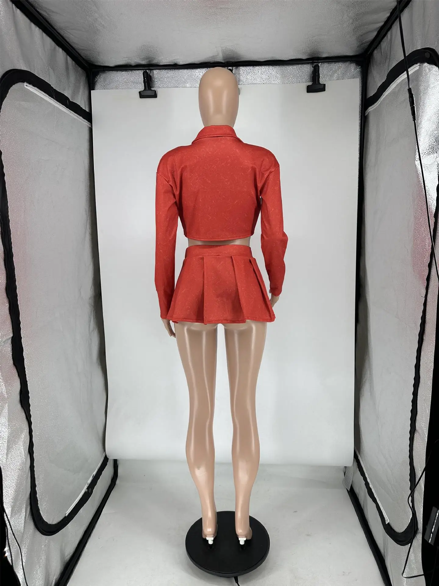 New Arrival 2024 Summer Spring Fashion Washed Print Sexy Crop Top Vest and Jacket Mini Skirts Set 3 Piece Set Women Clothing