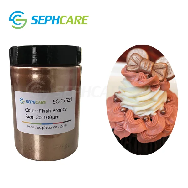 
Sephcare Additive Metallic Luster Dust Edible Glitter Powder Food Coloring Cake Decoration Pigment 