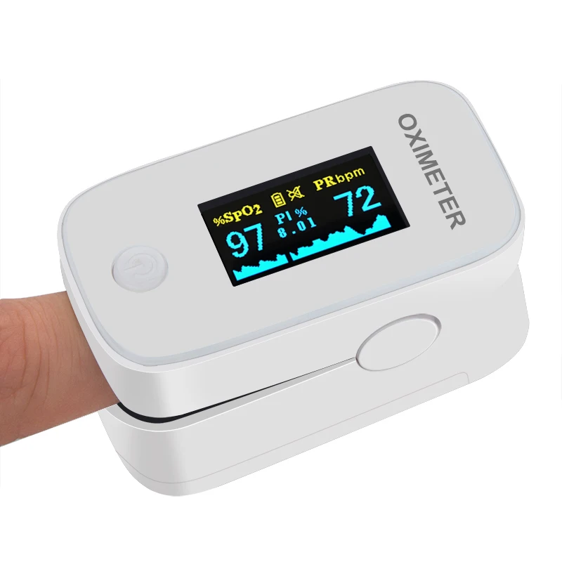 
Factory fast shipping OLED double color Blood oxygen saturation monitor machine with pulse oximetro 