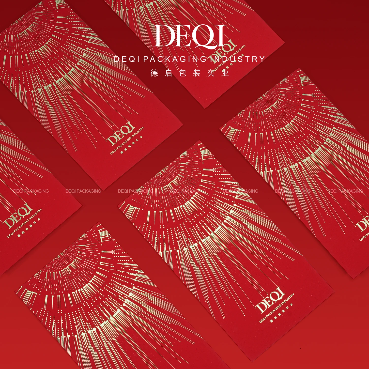 Custom design hot stamping new year red money pocket paper envelope for the year of the 12 Chinese zodiac and good luck wedding