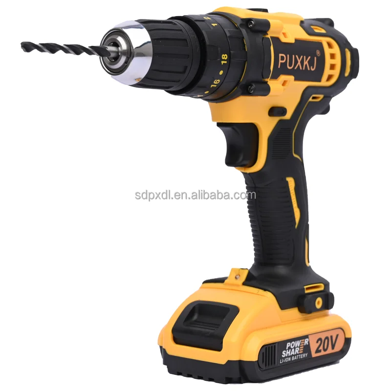 OEM logo electrical tools kit cordless screwdriver 20V 1.5Ah 10mm cordless power drill for wholesaler distributor