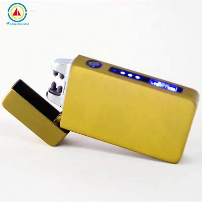 Heating Wire Electric Rechargeable Usb Lighter Zinc Alloy  Women Slim