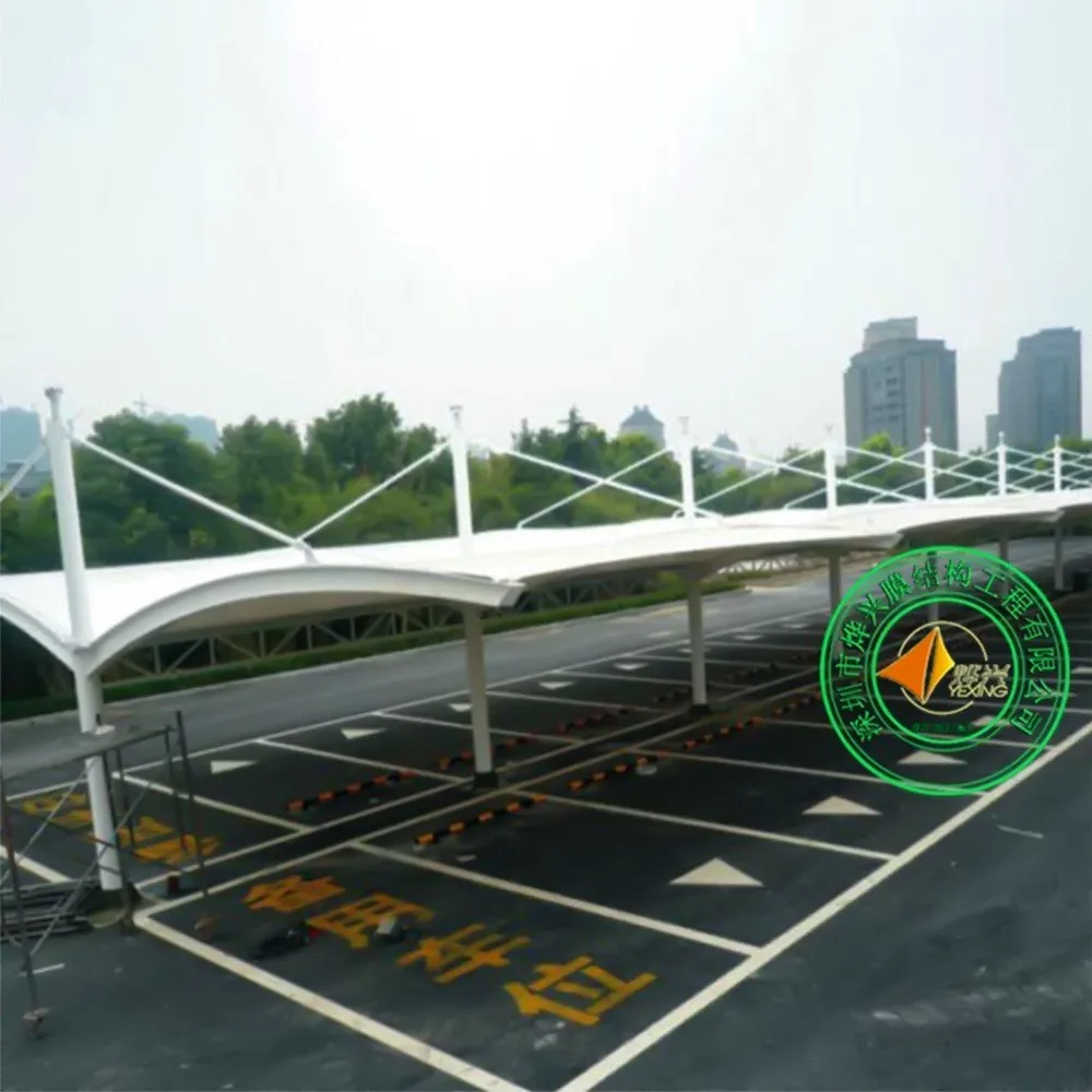 National Membrane Structure Parking Lot Design Construction Installation Manufacturers Wholesale Car Shade Structures