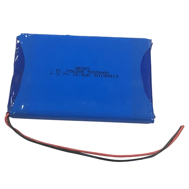 Wholesale customized Polymer battery PL756385 li ion 3.7V lithium battery for Toys