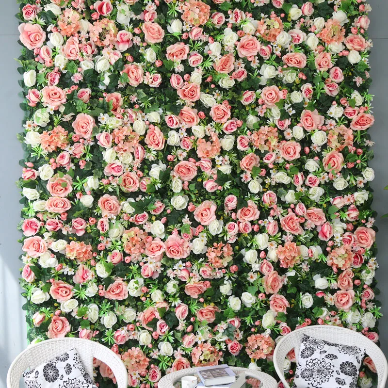 
garland arragements silk peony flower wall artificial flower plants white flower panel for wedding backdrop 
