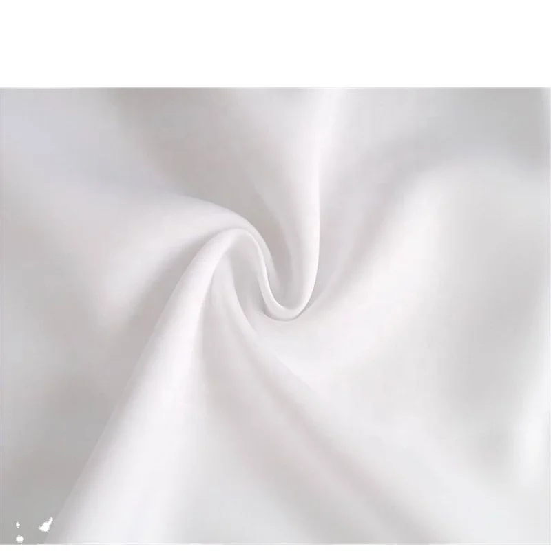 KnittedThick Double Sided Scuba Plain Dyed White Polyester Sandwich Mesh Fabric for Women Dress