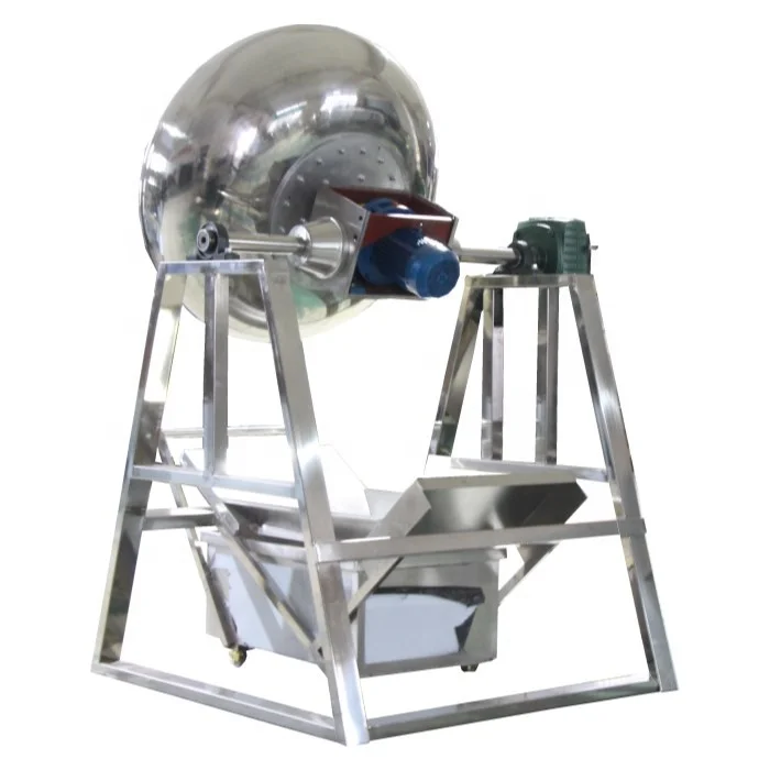 commercial industrial pourable dumping tilting tablet sugar coating pan machine