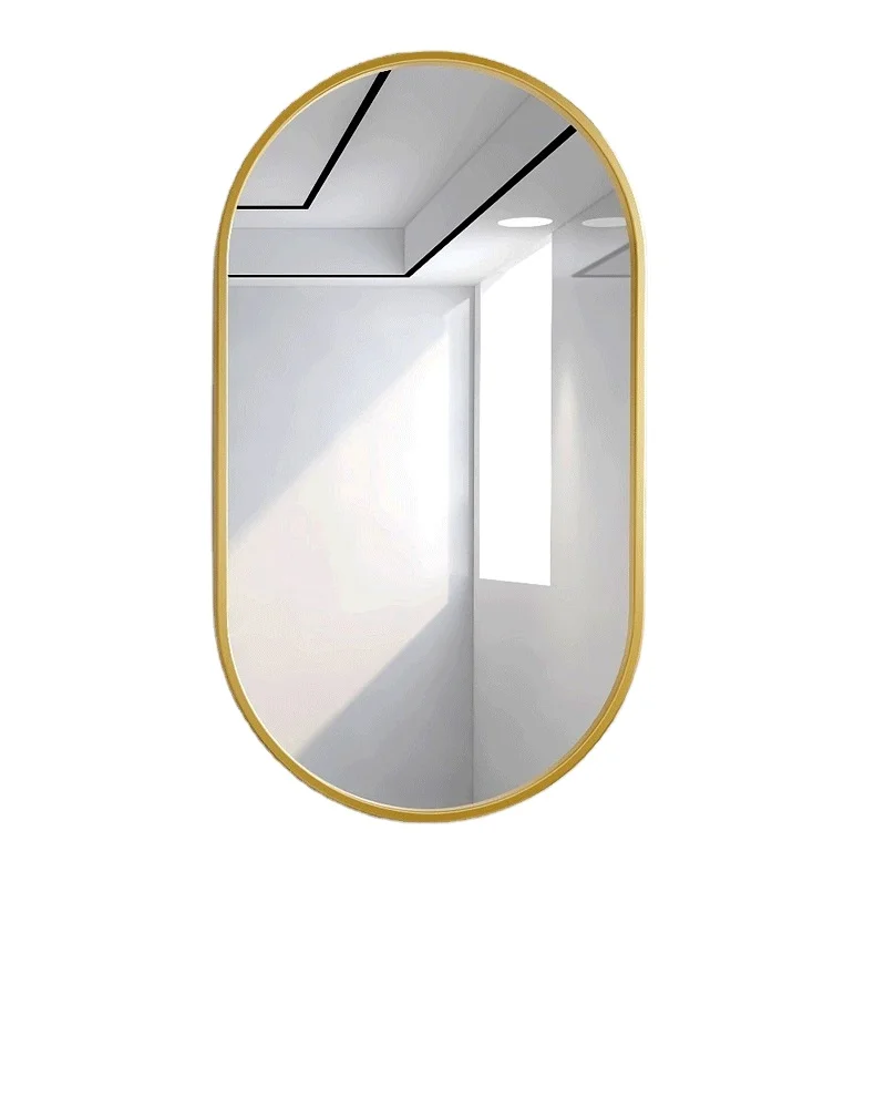 custom morden simple livingroom decorative full  irregular large wall home led salon mirror