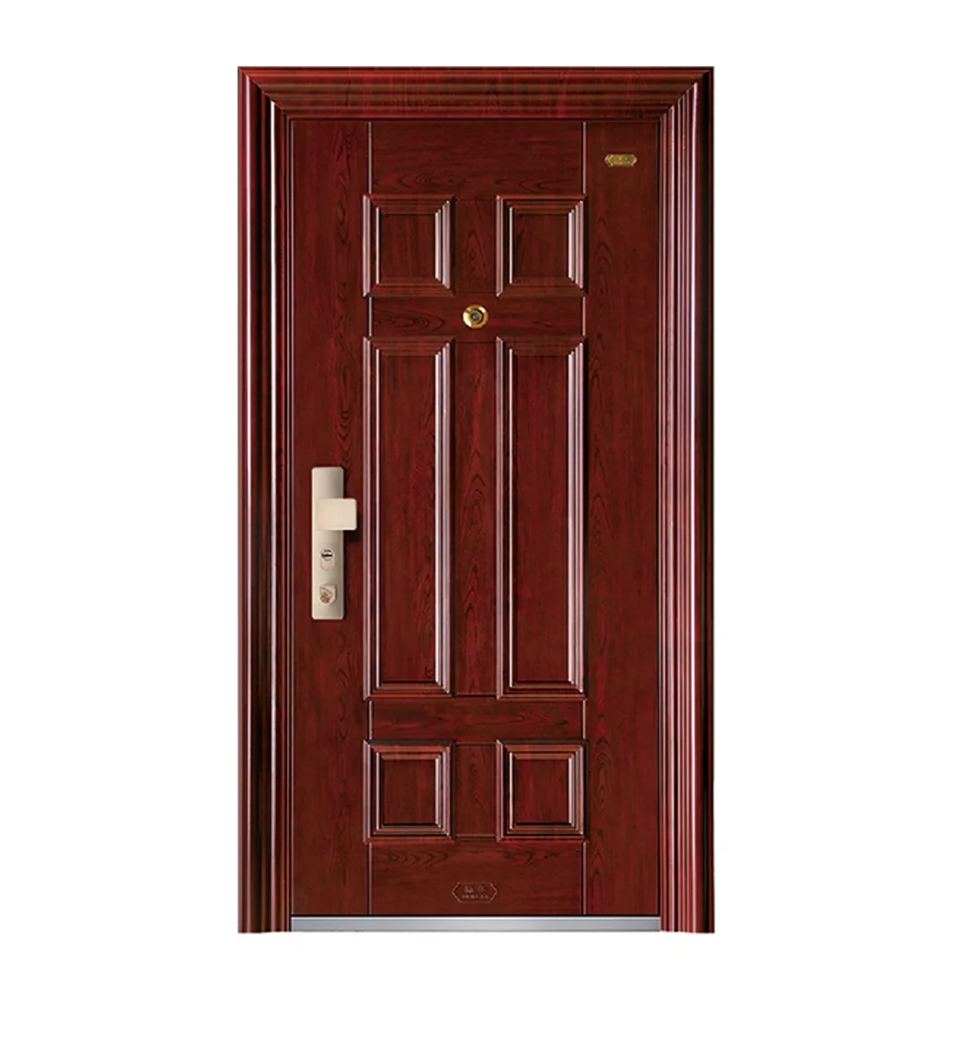 Modern Chinese Style Security Steel Door Factory Wholesale Stainless Steel Exterior Entry Hotel Main Door Manual Opening Method