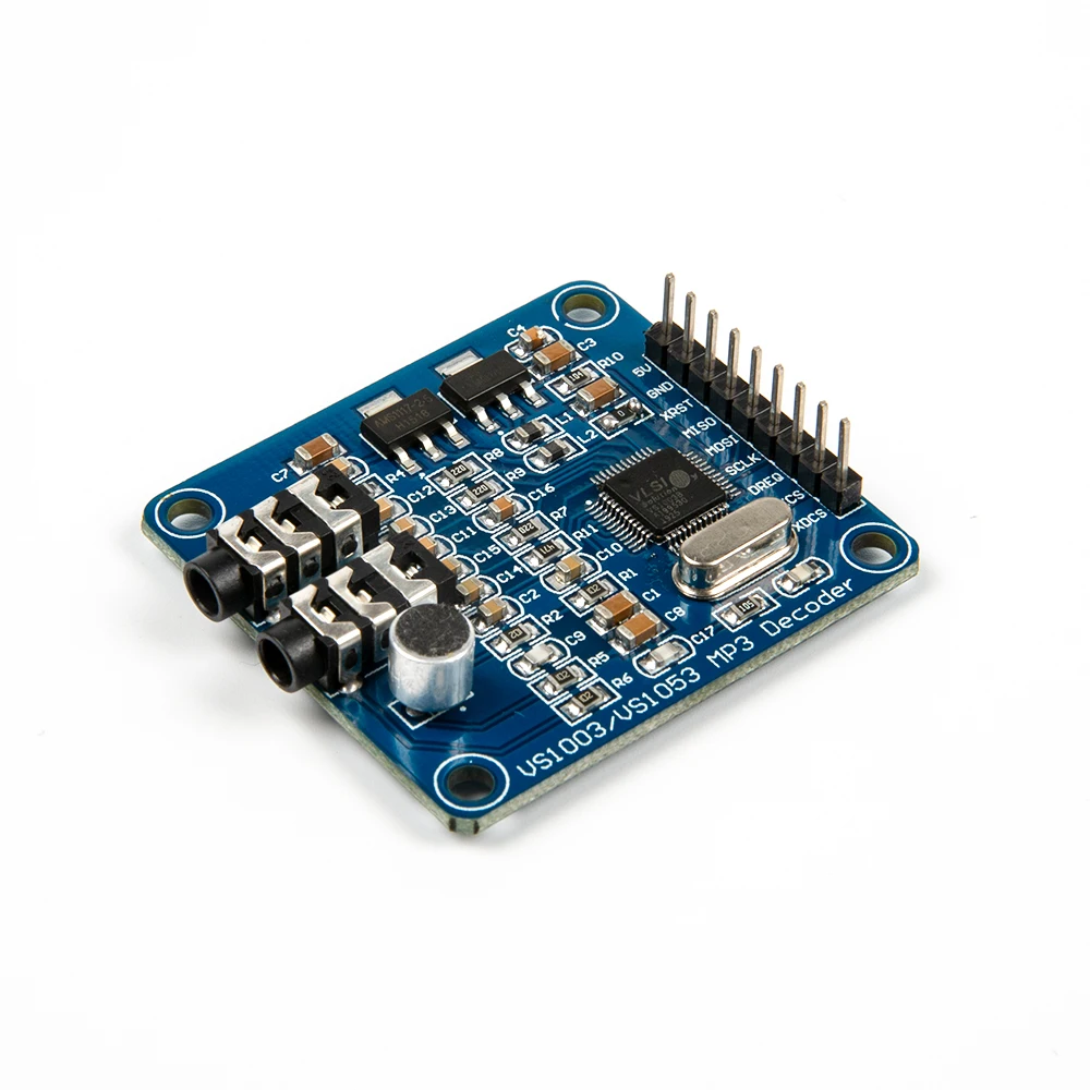 VS1003B MP3 Decoder Module DAC Board Audio Spectrum Analyzer Recording Function FM Converter Decoder Decodificador