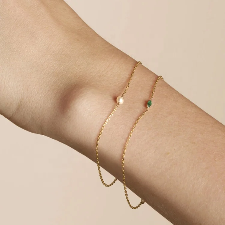 Minimalist style bracelet, custom sterling silver bracelets for ladies