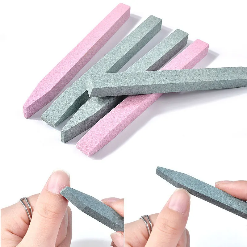 Nail Art Grinding Stone Bar File Exfoliate Quartz Scrub Cuticle Remove Stick Pusher Dead Skin Manicure Care Tool Nail File