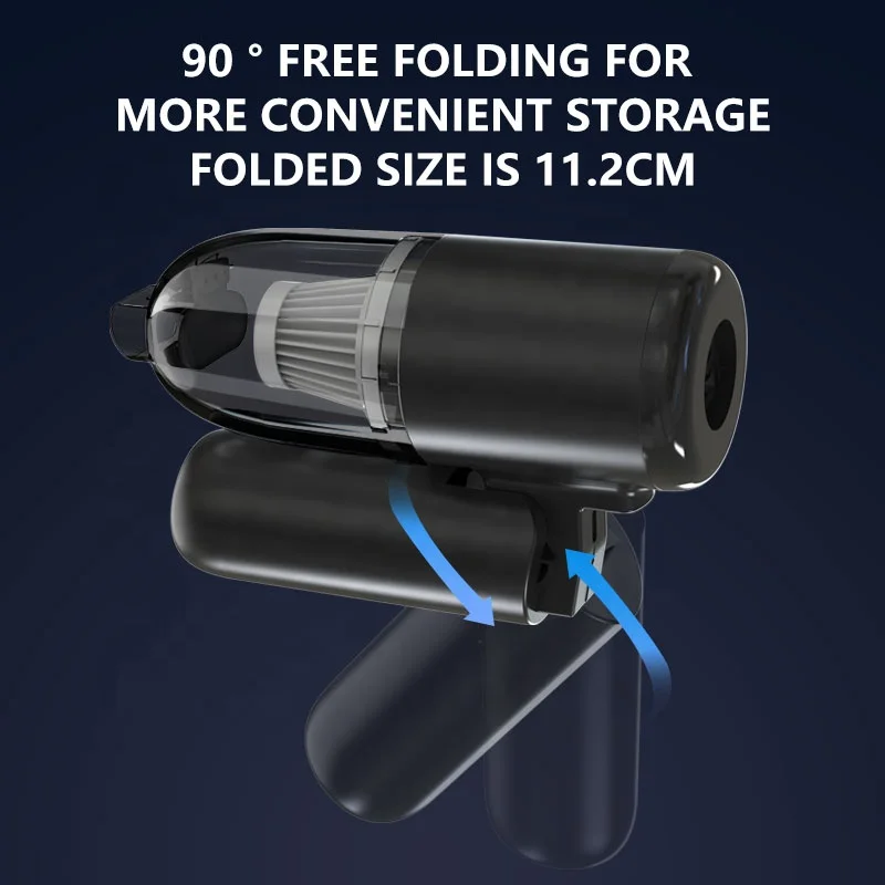 Cordless 2 in 1 mini vacuum cleaner powerful high suction handheld vacuum cleaner for car home