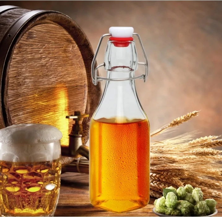Фабрика производит оптовые пустые упаковки 100ml500ml750ml стеклянные бордовые бутылки