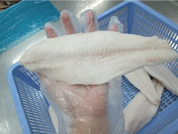 Frozen pangasius fillets with high quality