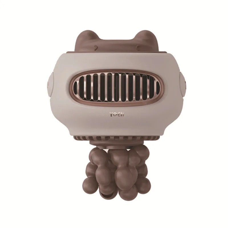 Portable Mini USB Stroller Fan 4-Speed Handheld Personal Flexible Tripod Clip-On Battery Powered for Outdoor Use Car Crib Bike