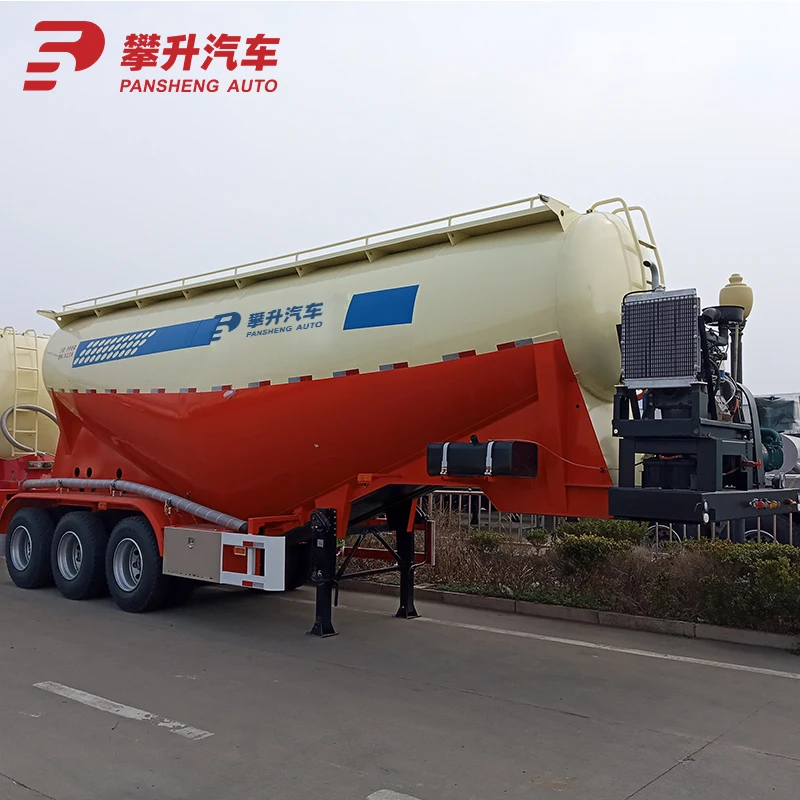  Pansheng 40 50ton цементный полуприцеп с одним