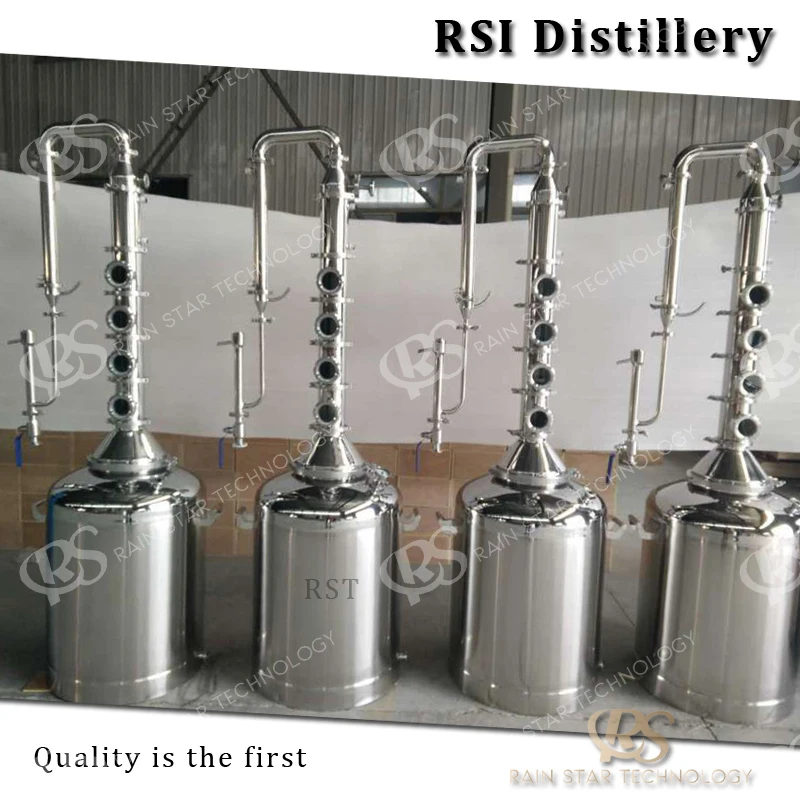 100 Lliter Hot Sale RS Factory Distillery Machine Distillation Tool Equip Price Alcohol Production Equipment