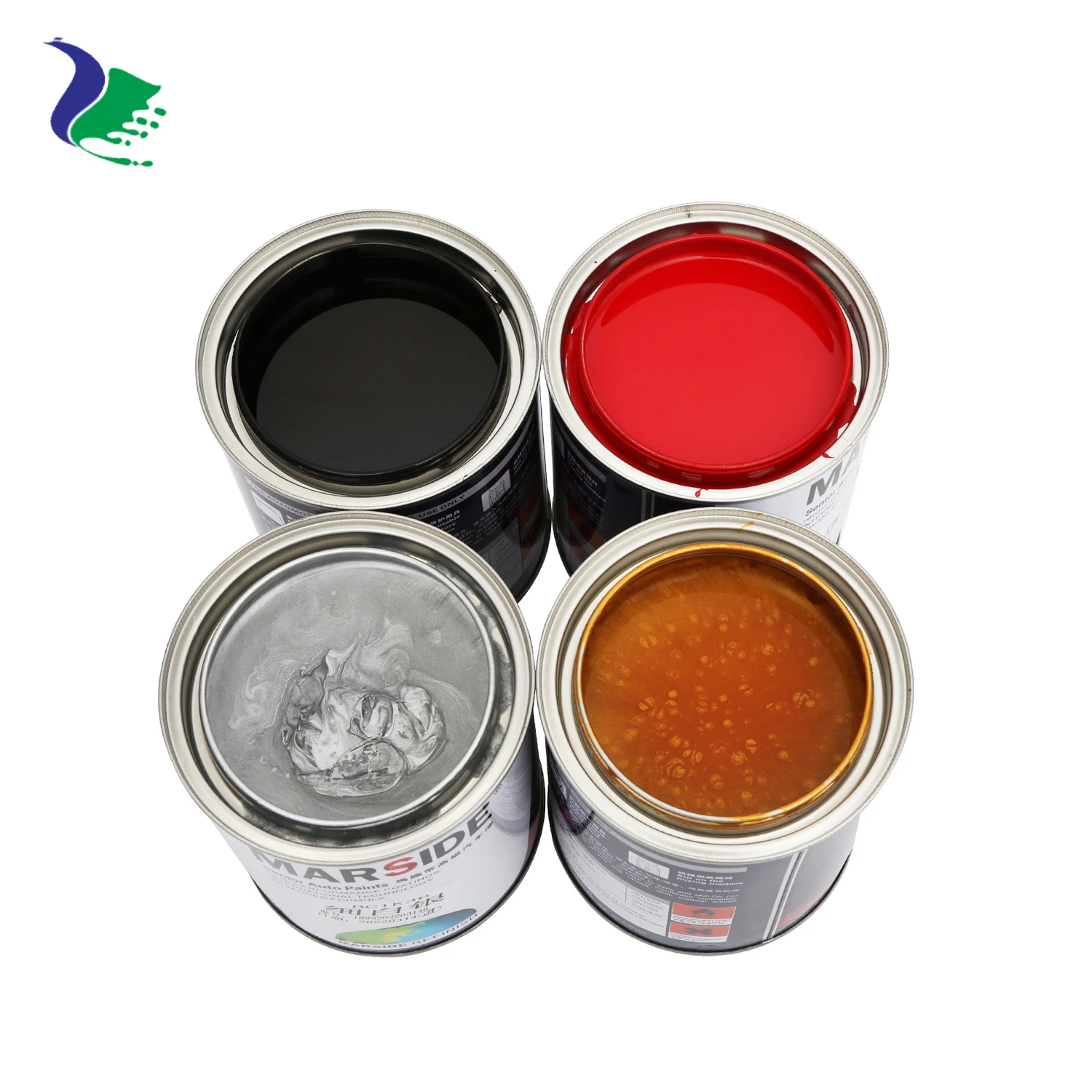 Vehicle Repairing Products Acrylic Liquid 1K 2k Deep Black Colour Varnish Kit Auto Paint China Car Paint