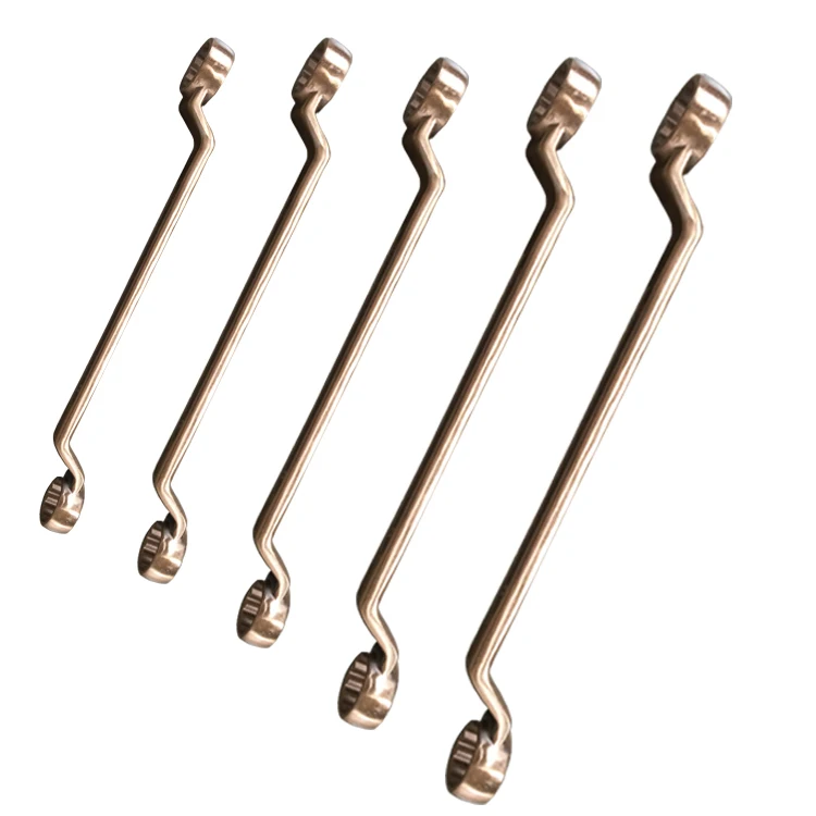
China manufacturer Non sparking tool sets Copper alloy Double Box Offset Wrench Set-11Pcs 