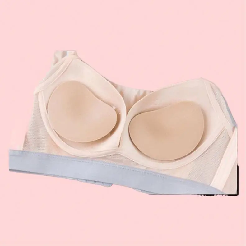 Breast Adhesive Sexy Ladies Nude Silicone Nipple Covers Strapless Intimates Nylon Seamless Bra Accessories