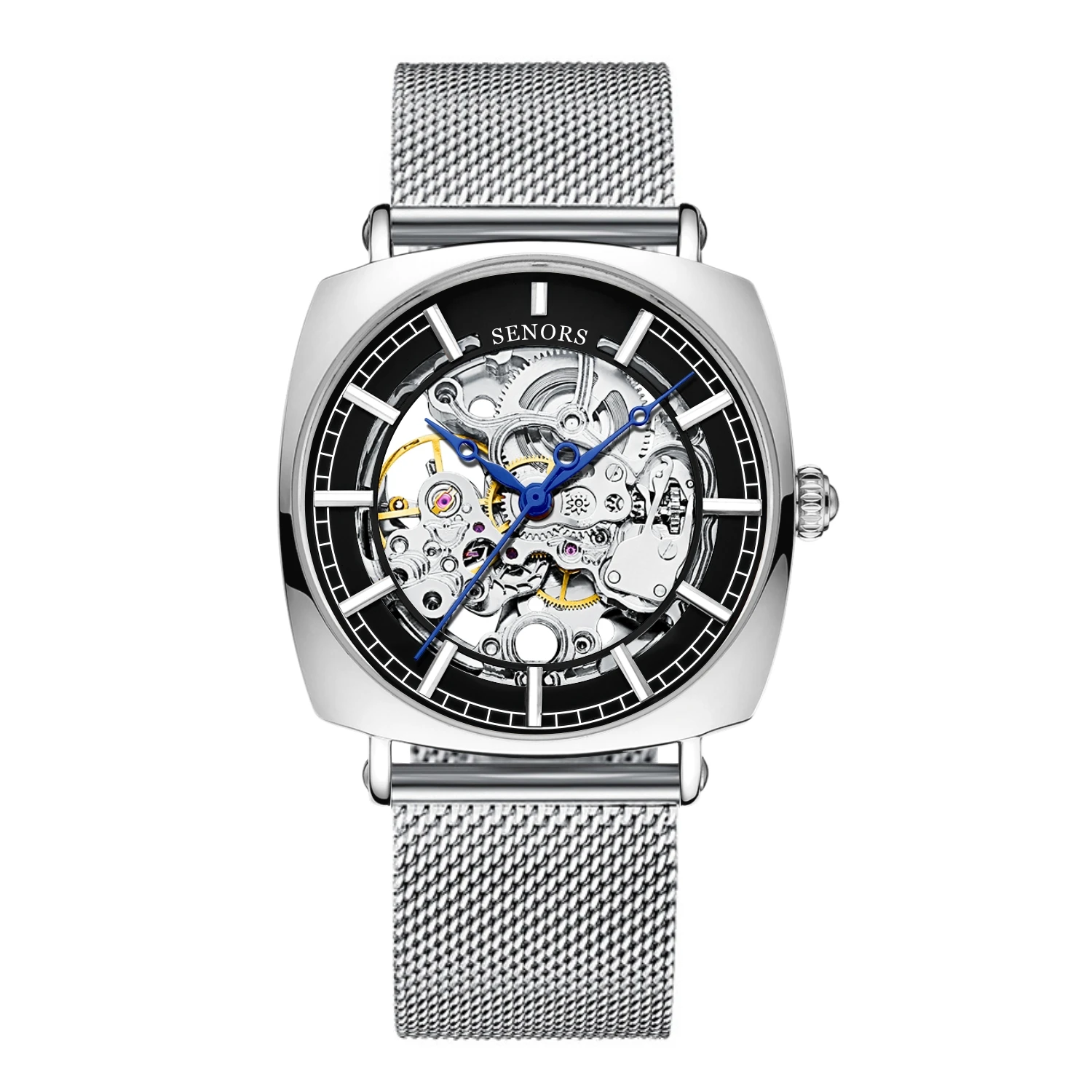 Automatic Movement Watches Waterproof 3 ATM Men Mechanical Wrist Watch Design Your Own Logo Chinese SHANGHAI Watch Tourbillon