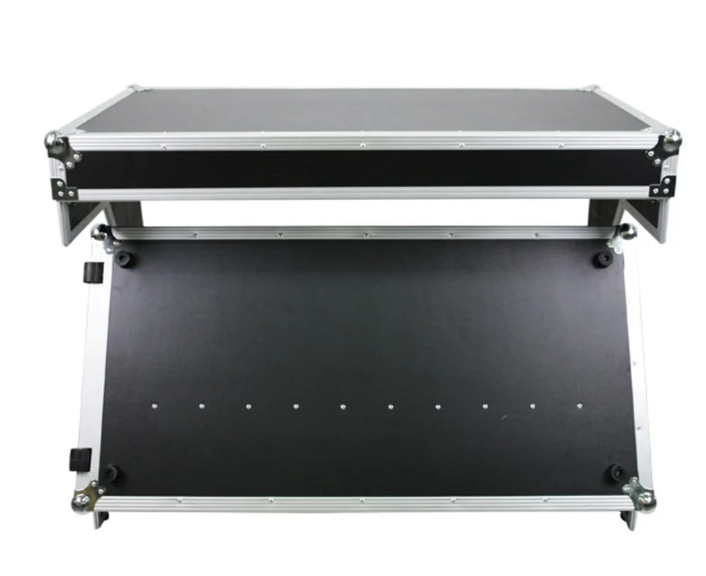 Durable combination 2 in 1 stage hard metal aluminum dj flight case for numark