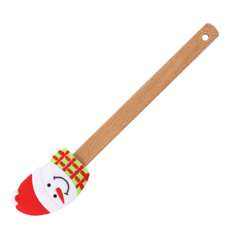 Christmas presents for Children  Epoxy Resin Christmas Silicone Spatula, Cake Butter Spatula  For Kitchen Mixing Cooking Baking