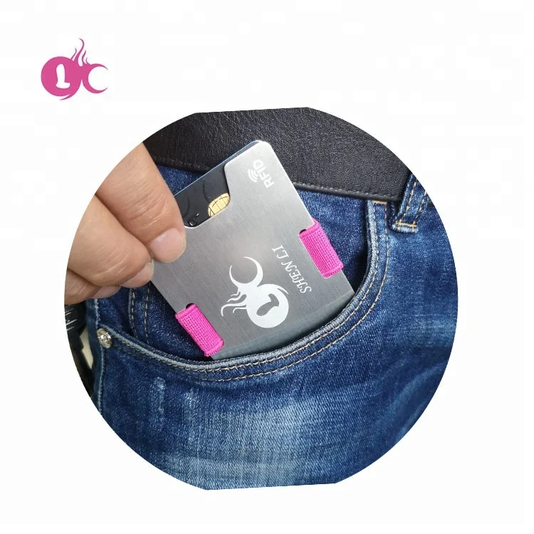 Factory price  aluminum rfid card holder OEM metal aluminium credit cards holder oem wallet customs logo color id card holder