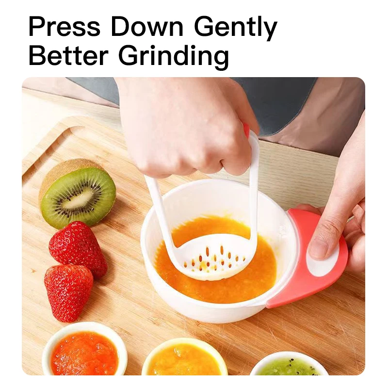 Baby Grinding Bowl Homemade Complementary Food Vegetable Fruit Puree For Toddlers Simple Operation