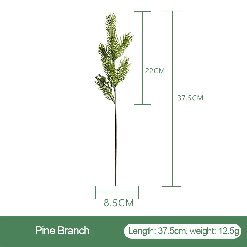 Christmas Pine Branch Artificial Christmas Green Branches Embellishing Home Garden Decoration Evergreen Pine Tree Branches