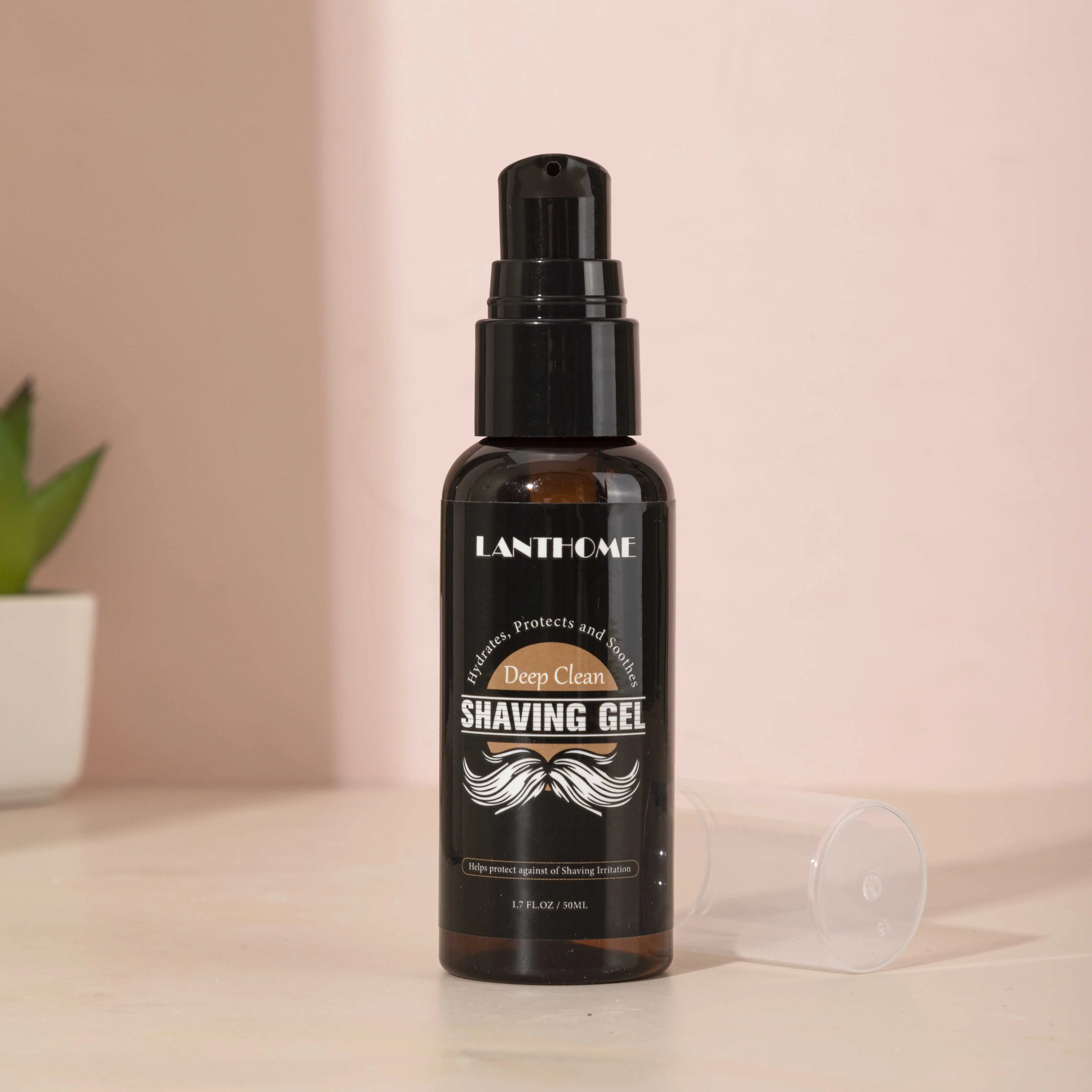 Moisturizing nourishing hydrating natural vegan smoothing soften beard shaving gel organic pre shave shaving gel man