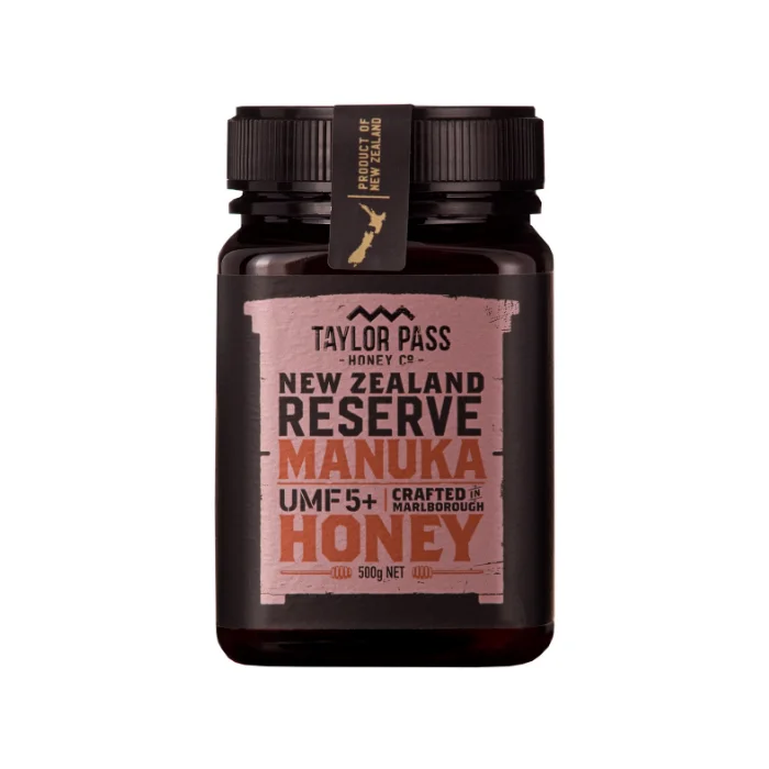 Unique Factor 100% Pure Non-GMO New Zealand Origin Certified Award Winning Reserve Active Manuka UMF5+ Honey 500g