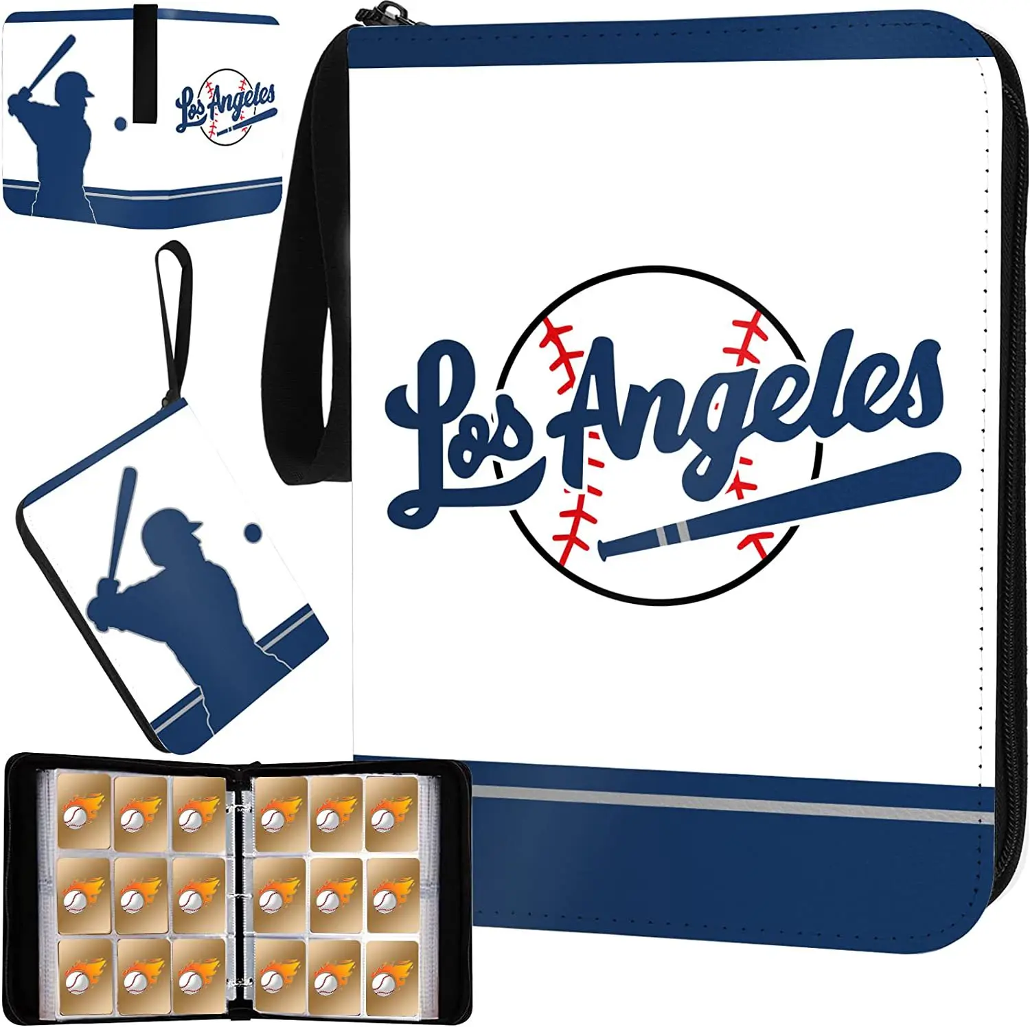 Customized according to needs 9-pocket and 4 pocket card album baseball basketball football game card binders