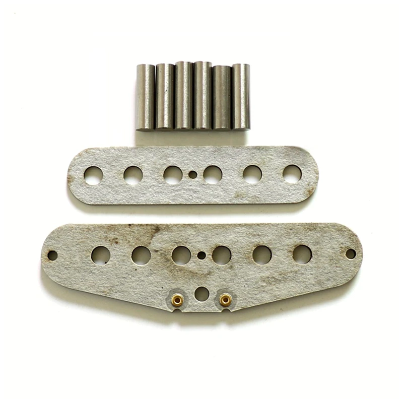 Donlis Gray Flatwork Bobbin ST Guitar Pickup Kits with Alnico 2/5 Magnet rods in 48/50/52mm string spacing