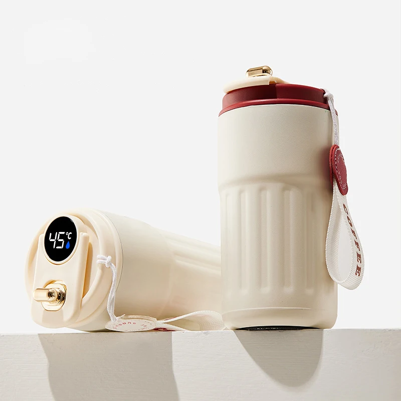 New Custom 316 Stainless Steel Thermos Cup Smart Coffee Tumbler Insulated Travel Coffee Mug With Intelligent Temperature Display