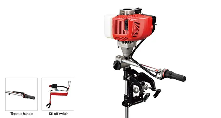 Factory Supply 58CC Outboard Engine 2 Stroke Single Cylinder Outboard Motor