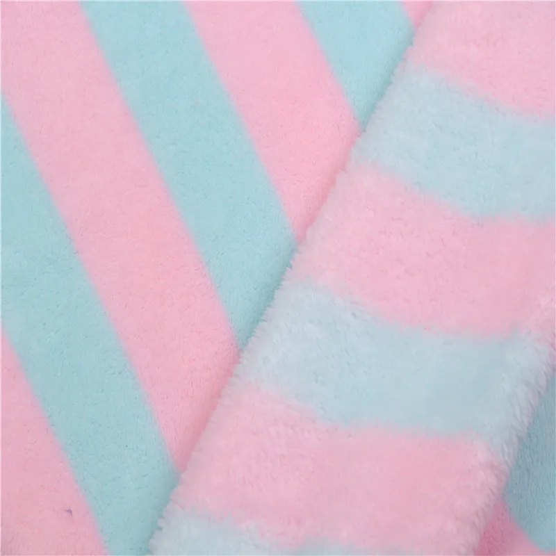 
100% Polyester stiped printed soft solid flannel fabric for baby 