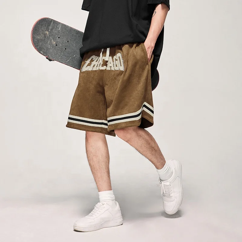 INFLATION Sale Suede printed Basketball Shorts Custom OEM Wholesale Polyester boys shorts men