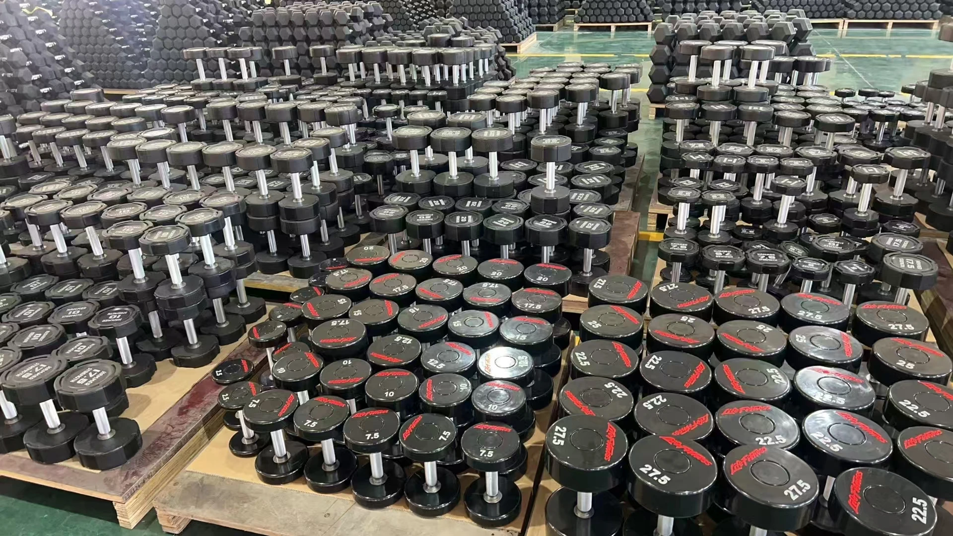 OEM Wholesale High Quality Gym Equipment Free Weights Fitness 12-sided Weightlifting Exercise CPU Dumbbell