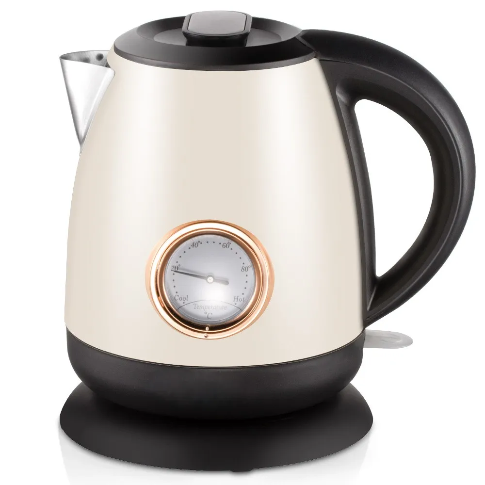 Factory Price High Quality New Design 1.6L Double Wall Electric Water Kettle for Home Kitchen Appliance Hotel Guest Room