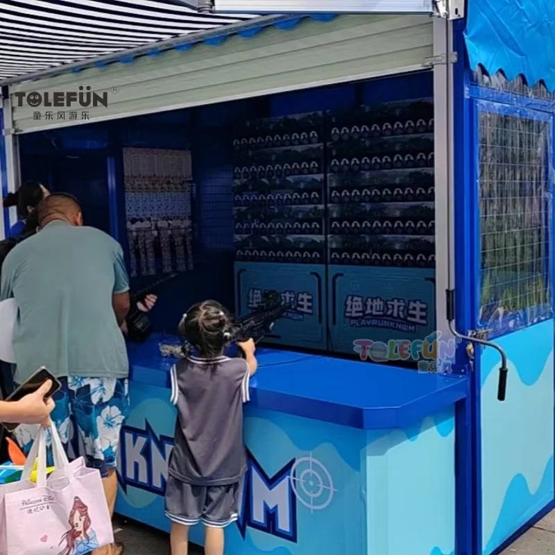 Tolefun Adult Shooting Duck Basketball Arcade Games Kit Machines Coin Operated Amuse Game Lucky Rainbow Carnival Booth Games