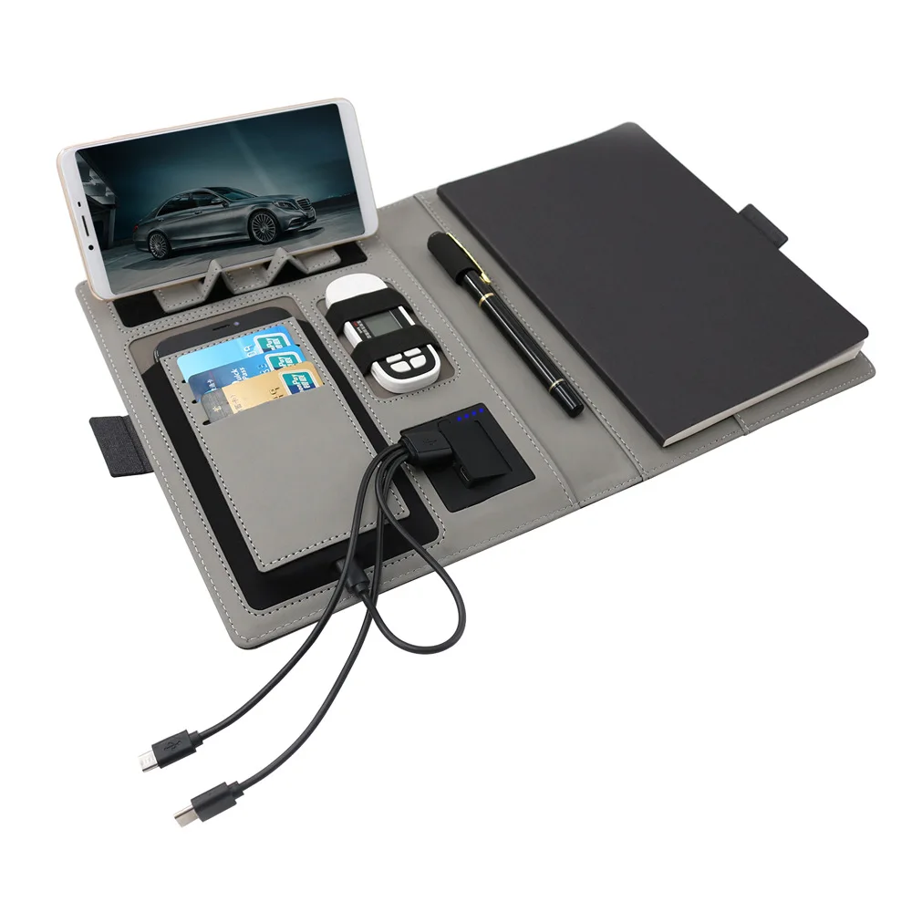 New  Model  Business A5 Wireless Charging Notebook Office & Travel Binder Notepad Custom Colors & Logos