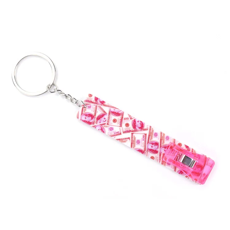FanYue 2022 ins trendy product card grabber keychain key chain for long nails credit card debit card keychain bulk