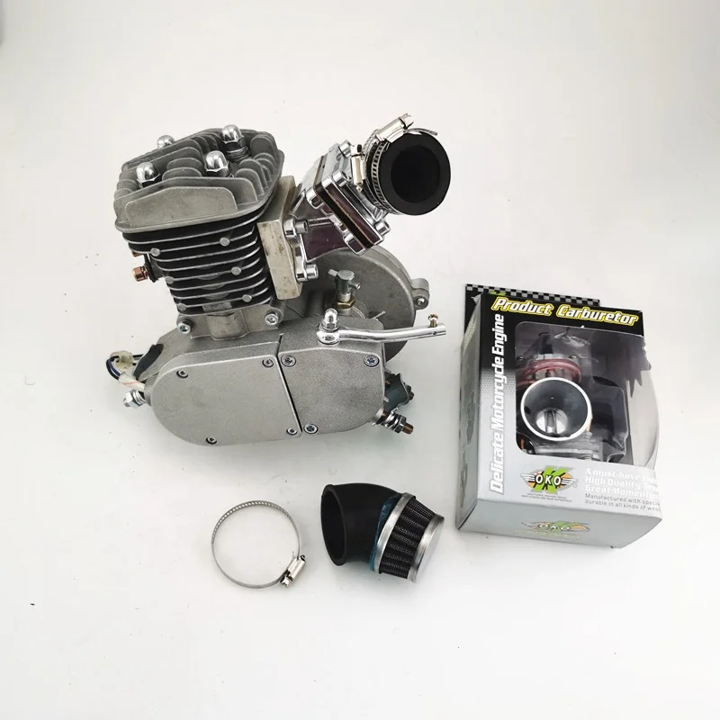 High quality Gas bicycle motor kit 2 stroke 80cc motorized with special cylinder and window piston YX80B