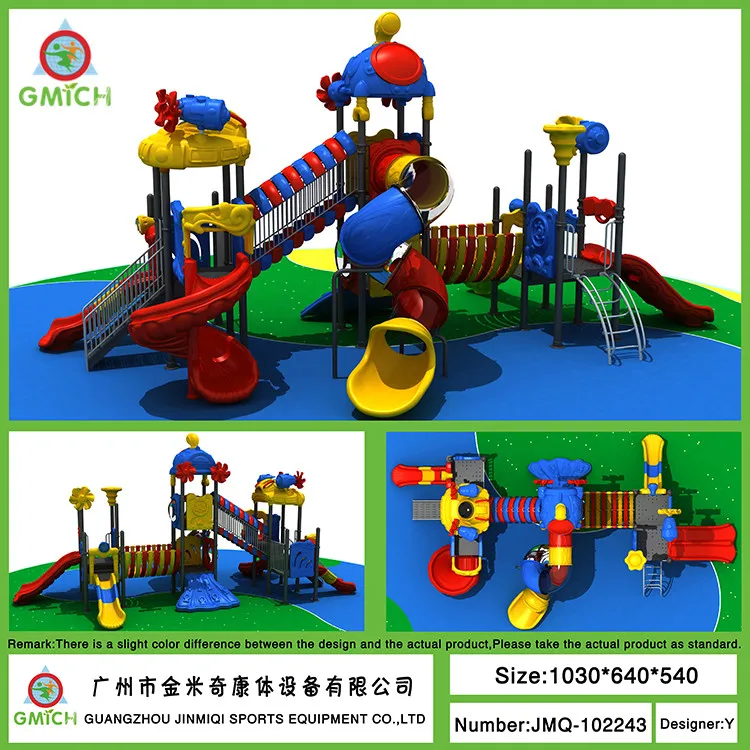 China jinmiqi manufacturer training center educational play area Kids Outdoor Playground slide amusement park open playground