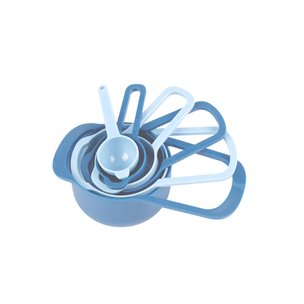 6 pcs custom bulk eco-friendly scoop multi 7.5ml 1/2 tsp 15ml 1tsp plastic pp measuring spoons set of 6