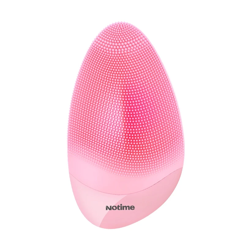 best spa skin massage heating vibration deep cleansing portable rechargeable facial sonic cleansing brush electric