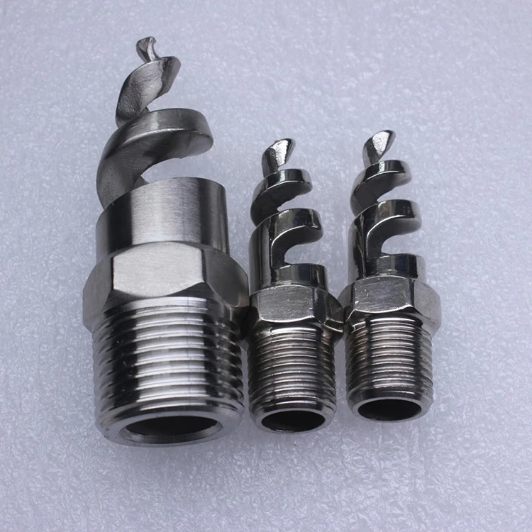 
1/2BSP Male Thread 3161 Stainless Steel Spiral Full Cone Spray Nozzle 
