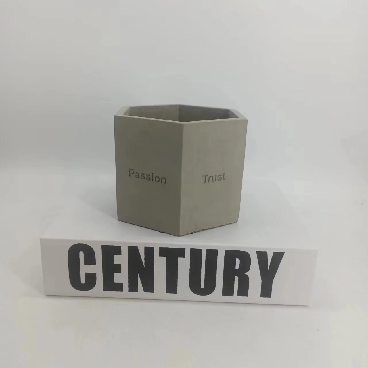 Newpower new  hexagon passion trust  cement flower pot